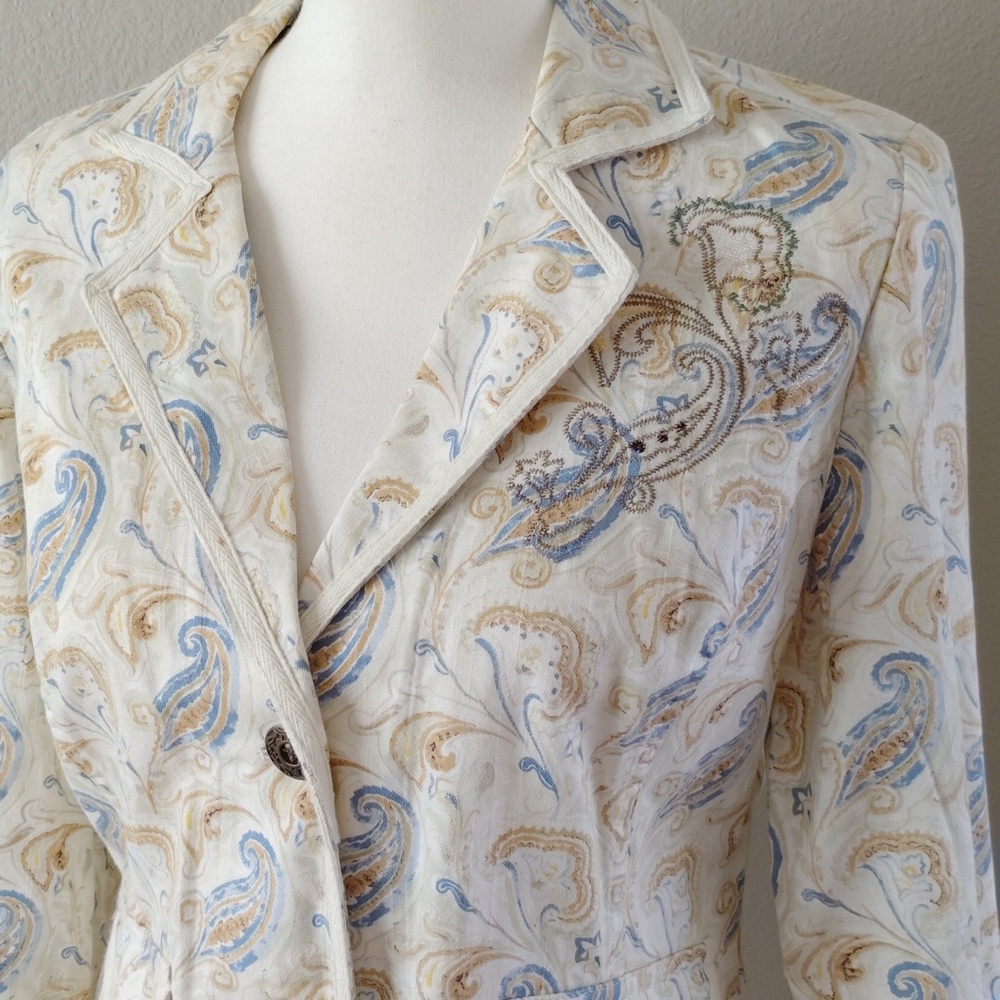 Christopher & Banks Paisley Print Jacket - Small